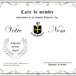 Membre Argent – Silver Membership